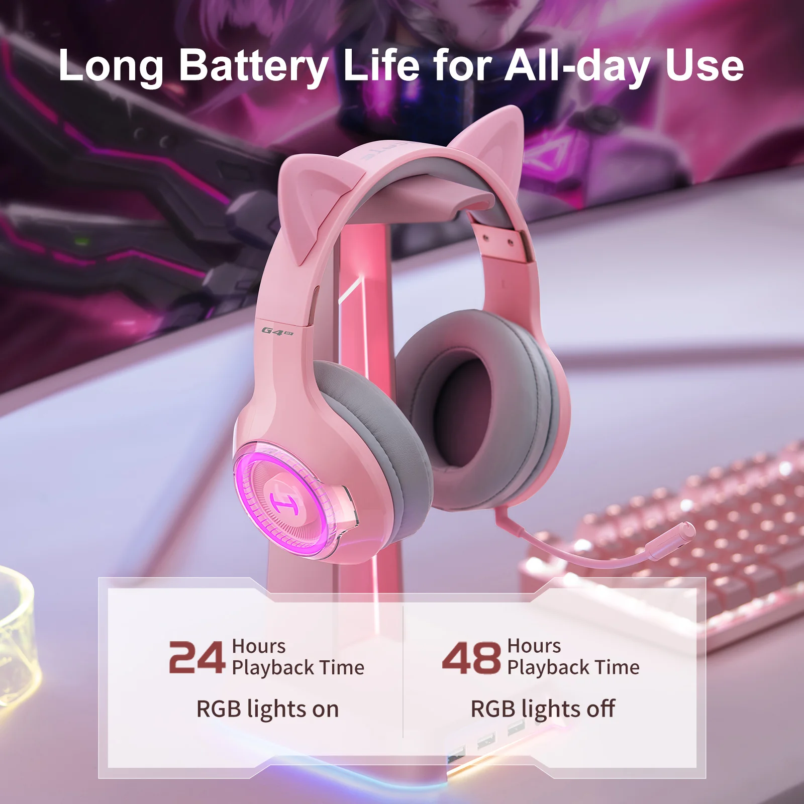 G4BT Wireless Low Latency Gaming Headset - Image 7