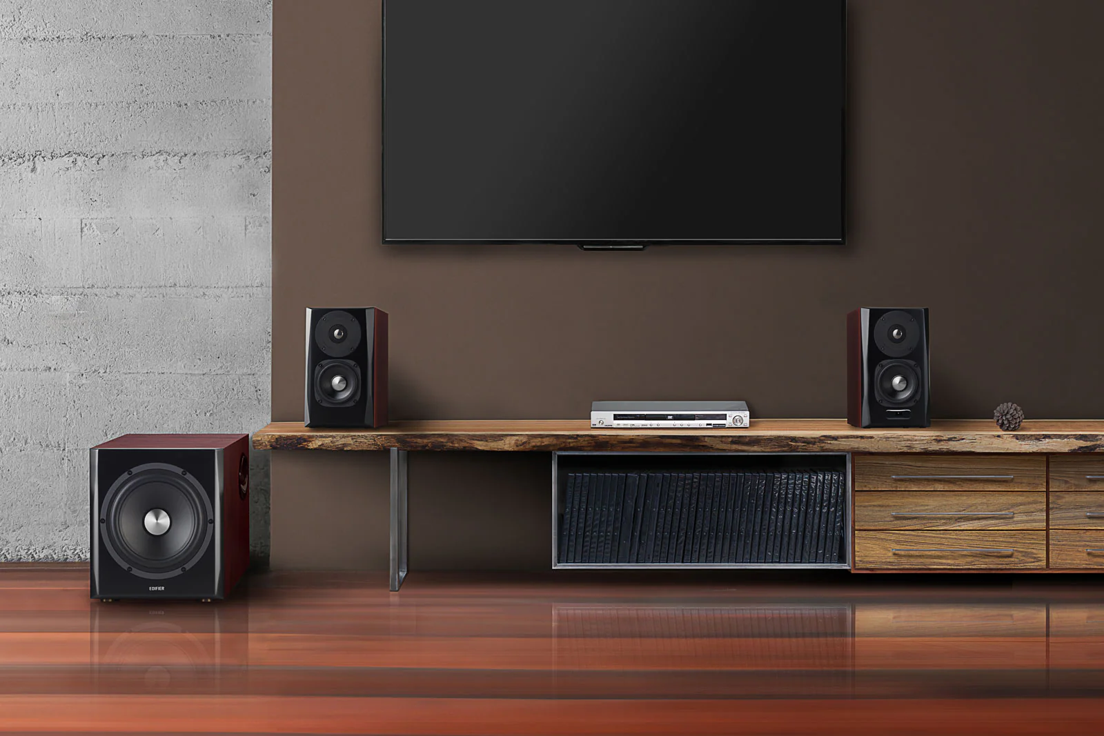S350DB Bluetooth Bookshelf Speakers with Subwoofer - Image 7